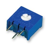 BOURNS 3386V-1-201LF Trimmer, Single Turn, Cermet, Side Adjust, 200 ohm, Through Hole, 1 Turns