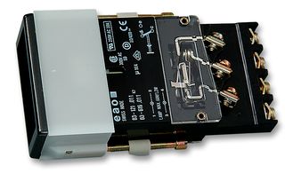 EAO 03-616.011 Pushbutton Switch, 03 Series, SPDT, Momentary, Rectangular, Black