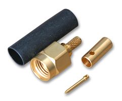 RADIALL R125072000 Conector Coaxial / RF, SMA Coaxial, Macho Recto, Crimpado, 50 ohm, RG188, RG316, Latón