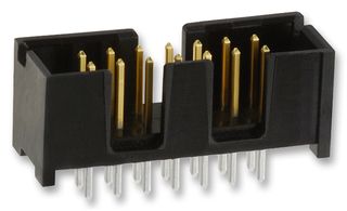 TE CONNECTIVITY - AMP 5103309-2 Pin Header, Wire-to-Board, 2.54 mm, 2 Rows, 14 Contacts, Through Hole Straight, AMP-LATCH Series
