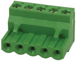 BUCHANAN - TE CONNECTIVITY 796634-5 Pluggable Terminal Block, 5.08 mm, 5 Positions, 30 AWG, 12 AWG, 3 mm², Screw