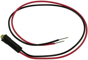 LUMEX SSI-LXH312YD-150 LED Panel Mount Indicator, QuasarBrite, Yellow, 2.1 VDC, 4.42 mm, 20 mA, 30 mcd, Not Rated