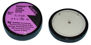 TADIRAN BATTERIES TL-5135/P Batería, 3.6 V, Litio, 1.7 Ah, Pins para PCB, 1
