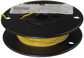 CAROL CABLE/GENERAL CABLE C2040A.12.05 Wire, Hook Up, PVC, Yellow, 20 AWG, 10 x 30AWG, 100 ft