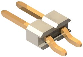 GCT BG301-02-A-0540-L-B Cabezal de Pin, Tarjeta-a-Tarjeta, 2.54 mm, 1 Líneas, 2 Contactos