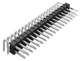 SAMTEC HTSW-120-12-G-S-RA Cabezal de Pin, Ángulo Recto, Tarjeta-a-Tarjeta, 2.54 mm, 1 Líneas, 20 Contactos