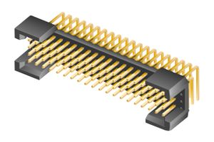 SAMTEC TMMH-144-04-L-D-RA Cabezal de Pin, Tarjeta-a-Tarjeta, 2 mm, 2 Líneas, 88 Contactos, THT (Through Hole) Ángulo Recto