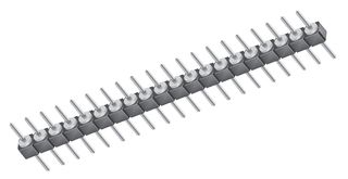 SAMTEC TS-131-G-AA Pin Header, Precision Machined Terminal, Board-to-Board, 2.54 mm, 1 Rows, 31 Contacts, Through Hole
