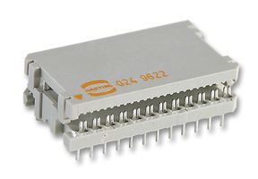 HARTING 09 17 016 9622 IDC Connector, Board In Connector, 2.54 mm, 2 Row, 16 Contacts, Cable Mount, Through Hole Mount