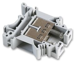 PHOENIX CONTACT 3006043 DIN Rail Mount Terminal Block, 2 Positions, 14 AWG, 4 AWG, 25 mm², Screw, 76 A