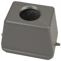 HARTING 19300480449 Conector Uso Rudo, M50, Entrada Superior, 2 Clavijas, Alto Perfil, Capucha, Entrada Superior