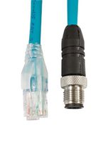 ALPHA WIRE DR04QR117 TL400 Cable de Sensor, M12 Macho, RJ45 Macho, 4 Contactos, 15 m, 49.2 ft, Serie ALPHA CONNECT