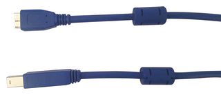 MULTICOMP PRO MC002483 Cable USB, Con Cuentas de Ferrita, USB Tipo B Macho, Micro USB Tipo B Macho, 500 mm, 19.7 "