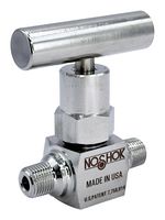 NOSHOK 101-MMS-T1 Needle Valve, 10000 psi, 1/8" NPT, Male/Male Thread, Non Rotating Stem Tip, 100 Series