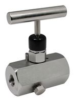 NOSHOK 702-FFS-T1 Needle Valve, 6000 psi, 1/4" NPT, Female/Female Thread, 700 Series