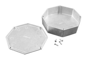 HAMMOND 1590STPCLG Metal Enclosure, Small, Diecast Aluminum, 39.2 mm, 132.78 mm, 132.78 mm, IP54