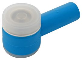DESCO EUROPE / VERMASON 28504 Adaptador de Fijación de Perno Antiestático, Broches Macho/Hembra de 10mm, Azul