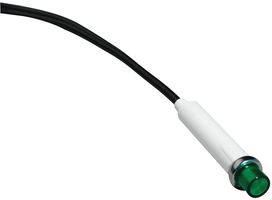 WAMCO WL-2151A2 Indicador Neón, Lente No Reemplazable, 230 V, Conexión de Cable, Blanco, 7.87 mm