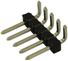 MOLEX 22-28-8050 Pin Header, Wire-to-Board, 2.54 mm, 1 Rows, 5 Contacts, Through Hole Right Angle