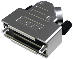 TE CONNECTIVITY - AMP 3-2198618-7 D Sub Backshell, ADK Series, DC, 45°, ABS (Acrylonitrile Butadiene Styrene) Body