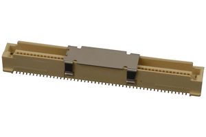 AMPHENOL COMMUNICATIONS SOLUTIONS 61083-102402LF Mezzanine Connector, Header, 0.8 mm, 2 Rows, 100 Contacts, Surface Mount, Brass