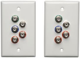 EATON TRIPP LITE B136-101-WP-1 Kit de Expansión, Audio sobre Ethernet, Doble CAT5/CAT6, Placa de Pared, Transmisor & Receptor
