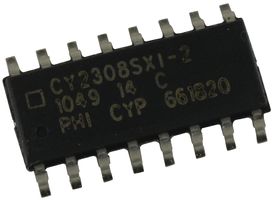 INFINEON CY2308SXI-2 CI Buffer de Reloj, Cero Retardo, 10 MHz a 133.3 MHz, 8 Salidas, 3 V a 3.6 V, SOIC-16