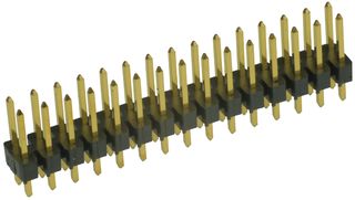 AMPHENOL COMMUNICATIONS SOLUTIONS 67996-130HLF Pin Header, Board-to-Board, 2.54 mm, 2 Rows, 30 Contacts, Through Hole, FCI BergStik 67996 Series