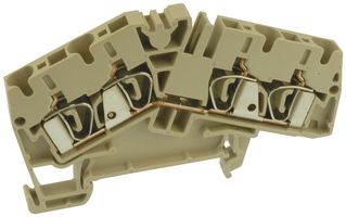 WEIDMULLER 1806980000 Bloque de Terminal c/Montaje en Riel DIN, 4 Posiciones, 26 AWG, 10 AWG, 4 mm², Pinza, 33 A