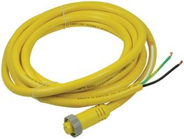MOLEX / BRAD 1300060234 Sensor Cable, Mini Change, Mini-Change Receptacle, Free End, 3 Positions, 3.66 m, 12 ft