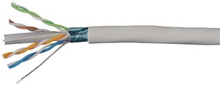 L-COM TFCLS6001 Networking Cable, Shielded, Cat6, 26 AWG, 1000 ft, 304.8 m