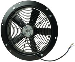 EBM-PAPST W2E300-CA05-51 Ventilador axial de CA, 115V, Circular, 300 mm, 80 mm, Rodamiento de bolas, 1589 CFM