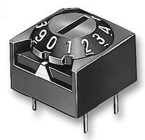 ARATAS A6A-16R Interruptor Codificado Giratorio, A6A Series, Through Hole, 16 Posiciones, 28 VDC, Hexadecimal