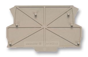WEIDMULLER 8389030000 Cubierta de Extremo, Para Usarse con Clemas