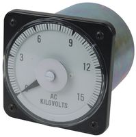 YOKOGAWA 103-021-PZWZ Medidor de Panel Analógico, Banda Tensa, Voltaje CA, 0kV a 15kV
