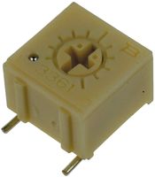 BOURNS 3361P-1-204GLF Recortador, Una Vuelta, Cermet, Ajuste Superior, 200 kohm, Surface Mount, 1 Vueltas
