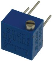 BOURNS RJR26FP104R Trimmer, Multi Turn, Cermet, Side Adjust, 100 kohm, Through Hole, 12 Turns