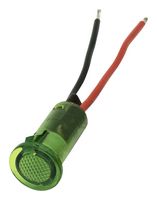 DIALIGHT 655-1204-103F Indicador de Montaje en Panel LED, Verde, 24 V, 12.7 mm, 20 mA, 120 mcd, Sin Clasificar