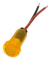 DIALIGHT 655-1304-103F Indicador de Montaje en Panel LED, Amarillo, 24 V, 12.7 mm, 20 mA, 100 mcd, Sin Clasificar