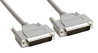AMPHENOL CABLES ON DEMAND CS-DSSMDB25MM-002.5 Computer Cable, D Sub 25 Position Plug, D Sub 25 Position Plug, 2.5 ft, 762 mm, Gray