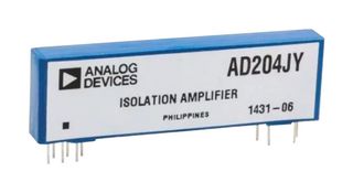ANALOG DEVICES AD204JY Amplificador de Aislamiento, 1 Amplificadores, 750 Vrms, 13.5V to 16.5V, SIP, 10 Pines, 5 kHz