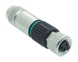 HARTING 21021512405 Conector para Sensor, HARAX Series, M8, Female, 4 Contactos, IDC / IDT Macho