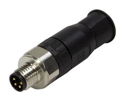 HARTING 21023591401 Conector para Sensor, M8, Male, 4 Contactos, Roscado Macho, Montaje en Cable Recto