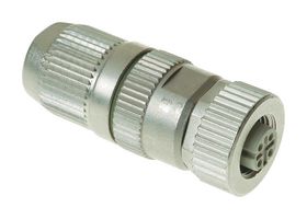 HARTING 21032812405 Sensor Connector, HARAX Series, M12, Female, 4 Positions, IDC / IDT Socket, Straight Cable Mount