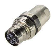 HARTING 21038812825 Conector para Sensor, M12, Female, 8 Contactos, Sockets Ponchables – Contactos No Incluidos