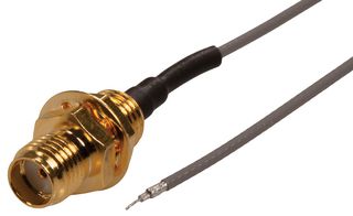 SIRETTA ASMH010ZN113S11 RF / Coaxial Cable Assembly, 6GHz Frequency, 3.9 ", 100 mm, 1.13mm, SMA RP Bulkhead Jack, Free End