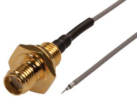 SIRETTA ASMH015XC113S11 RF / Coaxial Cable Assembly, 6GHz Frequency, 5.9 ", 150 mm, 1.13mm, SMA Bulkhead Jack, Free End