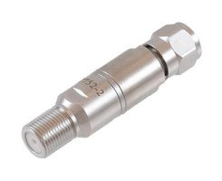 L-COM LCAT7752-2 RF Fixed Attenuator, F Male to F Female, 2 dB, DC to 1GHz, 1 W, 75 ohm, Brass