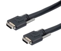 L-COM CLCA06-5M Computer Cable, SDR 26 Position Plug, SDR 26 Position Plug, 16.4 ft, 5 m, Black, CLCA06 Series