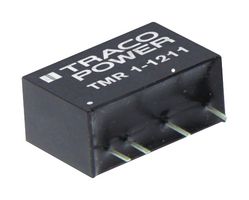 TRACO POWER TMR 1-0512 Convertidor CD/CD Pasante Aislado, ITE, SIP, 2:1, 1 W, 1 Salida, 12 V
